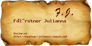 Fürstner Julianna névjegykártya